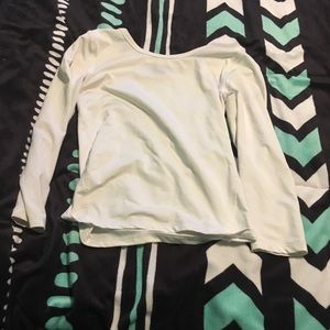 size child’s small danskin white long sleeve